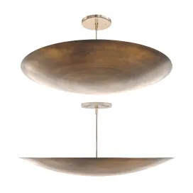 Large Alta Brass Dome Chandelier By Lawson Fenning